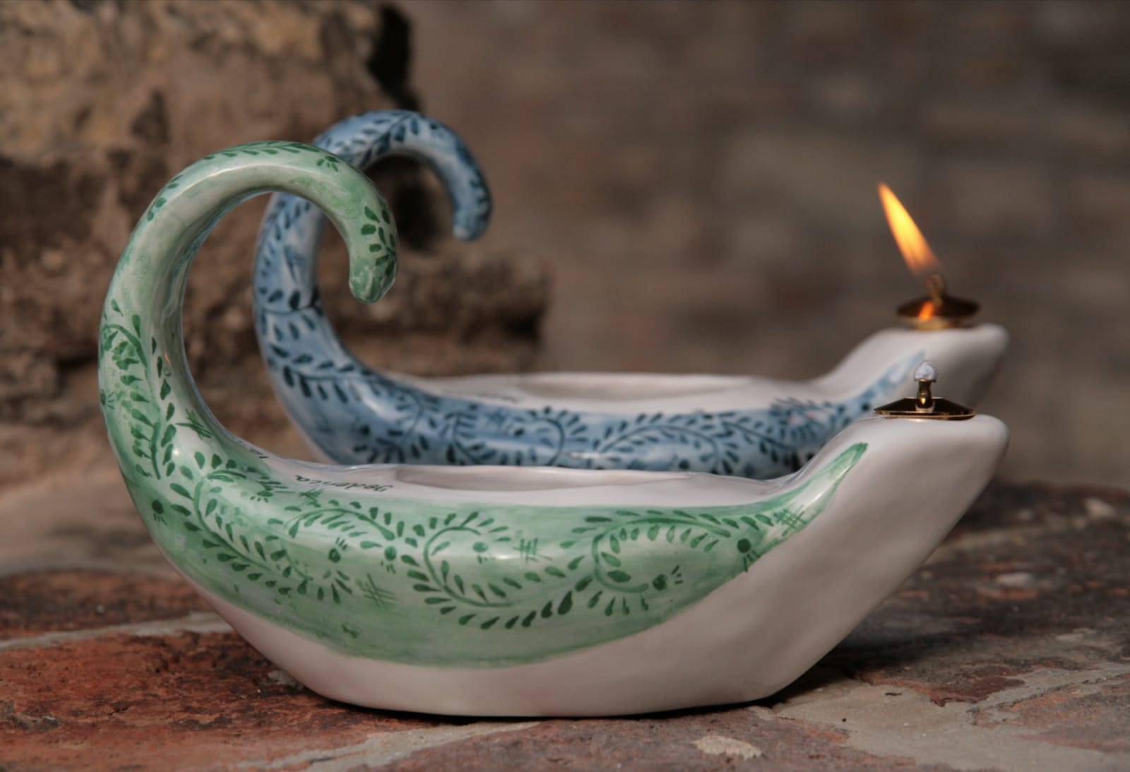 Lampada ad Olio (Grande) – Ceramica Artistica