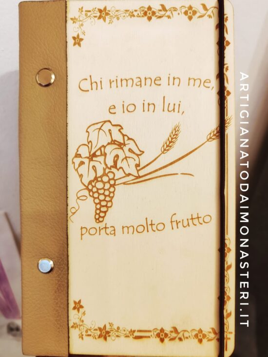 Custodia per Bibbia e Breviario Personalizzabile - "Chi rimane in me"