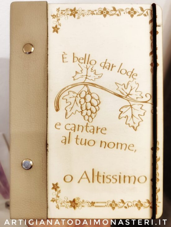 Custodia per Bibbia e Breviario Personalizzabile - "E' bello dar Lode"
